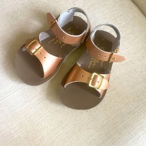 Sun sand rose gold sandals